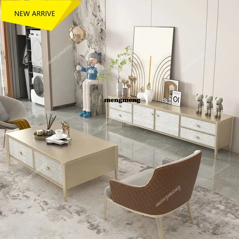 

M138 Display Solid Wood TV Cabinet Simple Modern Light Luxury Entertainment Tv Table Designer Universal Archivadores Furniture