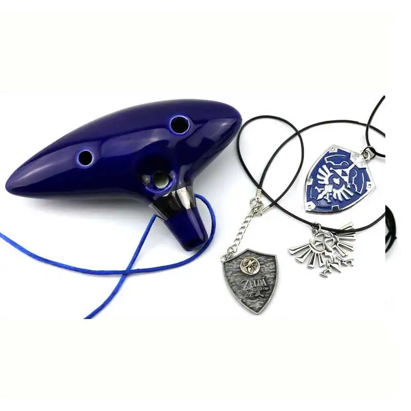 The Legend of Zelda Tears of The Kingdom Aiersi 12 Hole Ocarina Ceramic Alto C Legend of Ocarina Flute Music Instrument