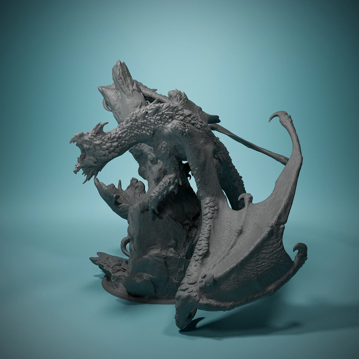 Legendary cromatic White Dragon-miniatura 3D de resina para juegos de rol, sala de juegos, regalos de vacaciones