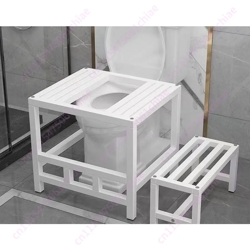 Toilet squatting rack Household toilet replacement squatting artifact Toilet stool Iron waterproof shelf