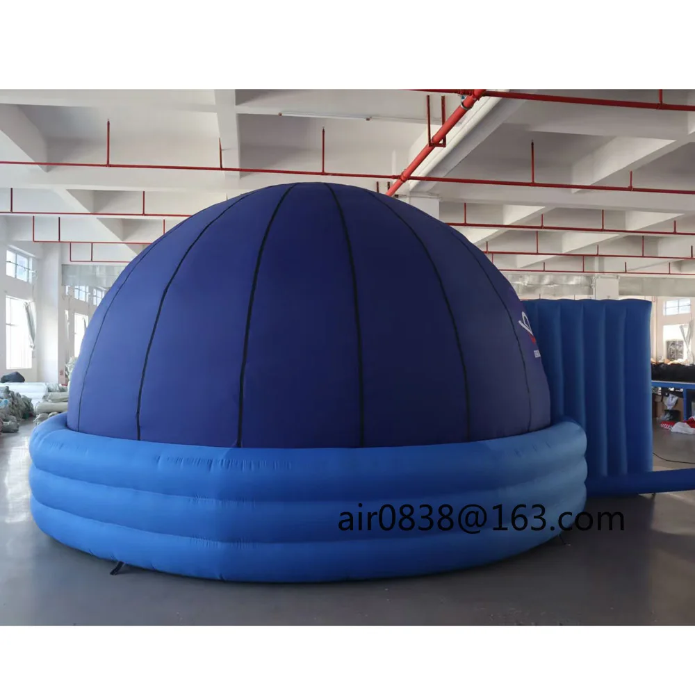 Niebieski Nadmuchiwany Planetarium Kopułowy Projekcyjny Nadmuchiwany Namiot Kino Planetarium Nadmuchiwane Planetarium Kopuła Geodezyjna Kino Domowe