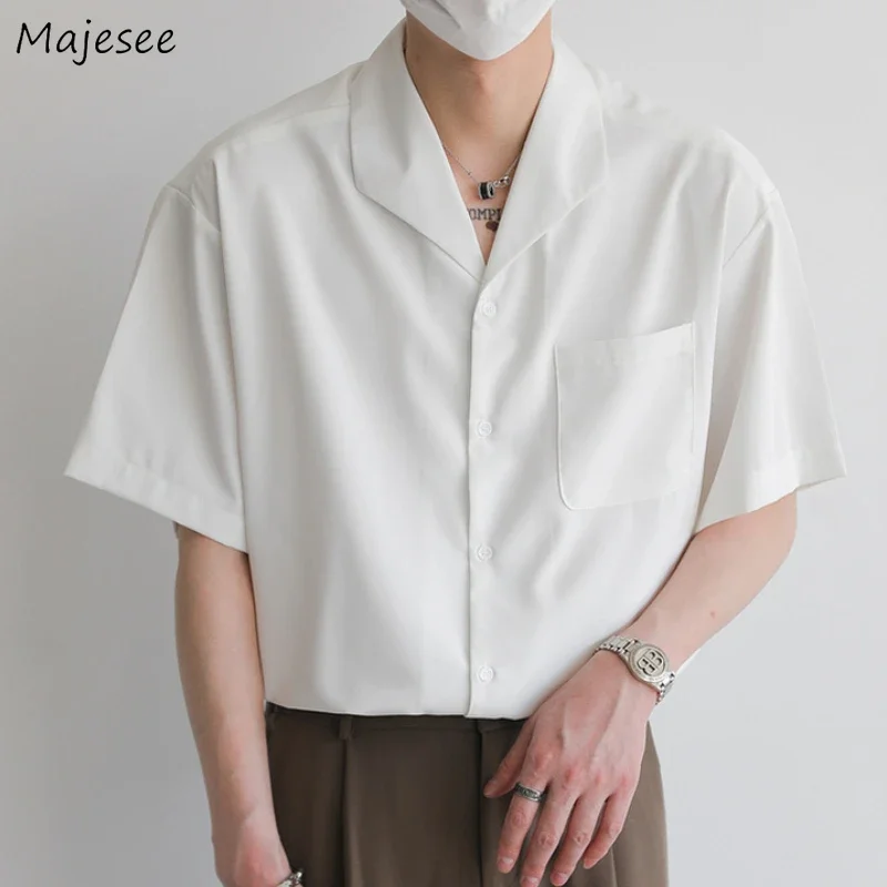 Casual Shirts Men Baggy Soft Breathable Simple Daily Summer Chinese Style All-match Handsome Camisas De Hombre All-match Daily