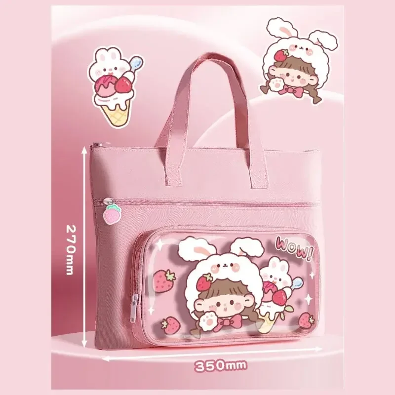 1pcs Large Capacity Tote Bags for Work Commuting Carrying Bag College Style Student Outfit Book Tote