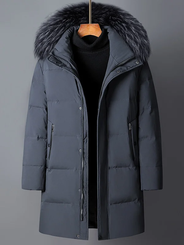 2023 unten Männer Jacke für Winter Weiße Ente Unten Mantel Mans Unten Mäntel für Männer Starke Warme Pelz Kragen Puffer jacken Neue Chaquetas