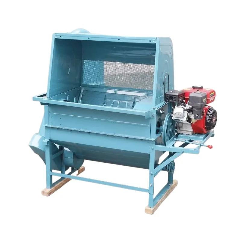 Suction type rice and wheat thresher Half-feeding rice