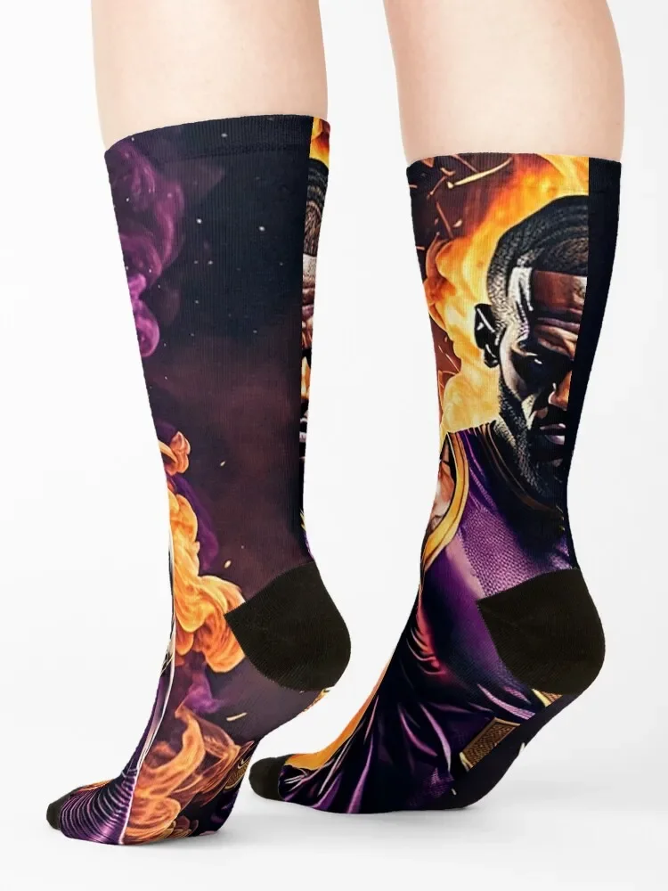 Рисунок 4 - Комплект носков Superhero LeBron Purple and Gold Art