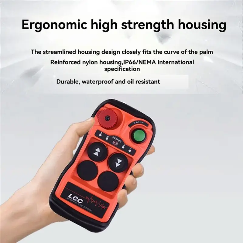 A31T Q200 Industrial Remote Control 2-Button, Wireless Controller for Overhead Crane AC220V IP65 Waterproof