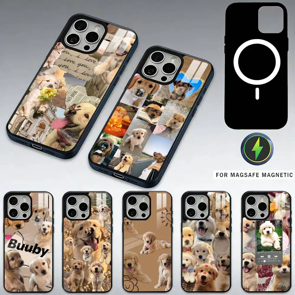 

Cute Labrador Phone Case For iPhone17,16,15,14,13,12,11 Plus,Pro Max Magnetic For Magsafe Wireless Charging