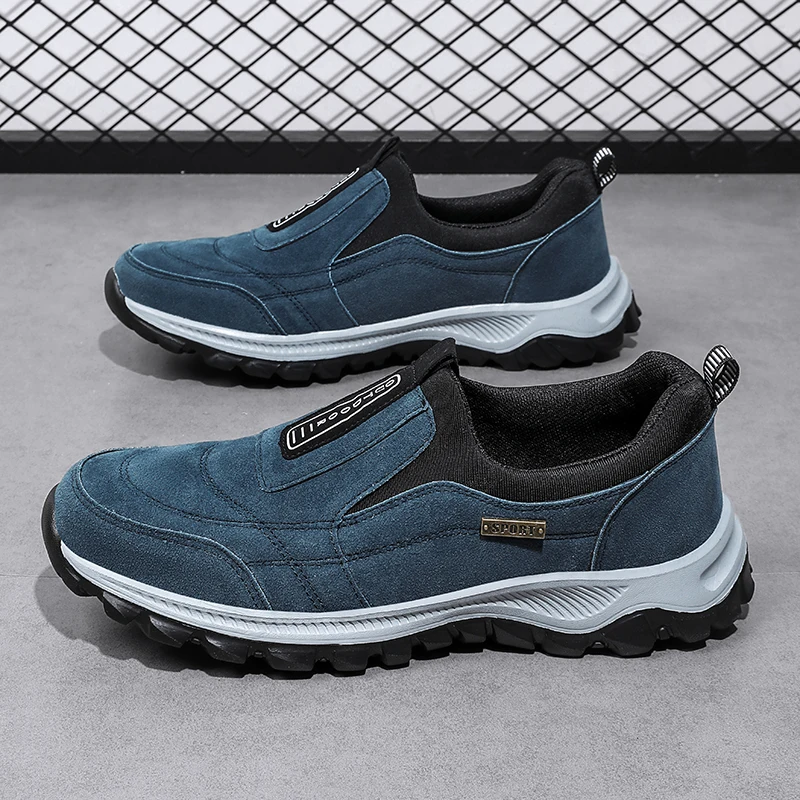 Men's Hiking Shoes Wear-resistant Sports Shoes Unisex Outdoor Non-slip Trekking Sneakers Comfy Lightweight Walking Shoes For Men