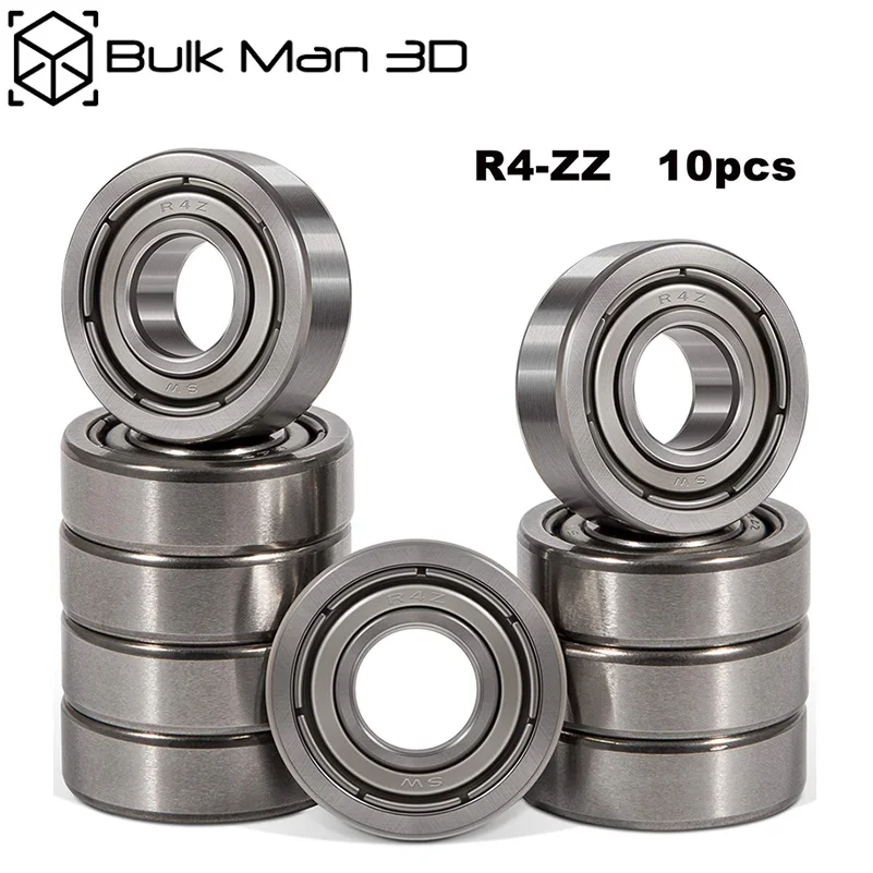 

10pcs/lot R4ZZ ABEC-1 Bearing 1/4"x5/8"x0.196" inch Miniature R4 ZZ Ball Bearings R4z for RC Model CNC 3D Printer Parts