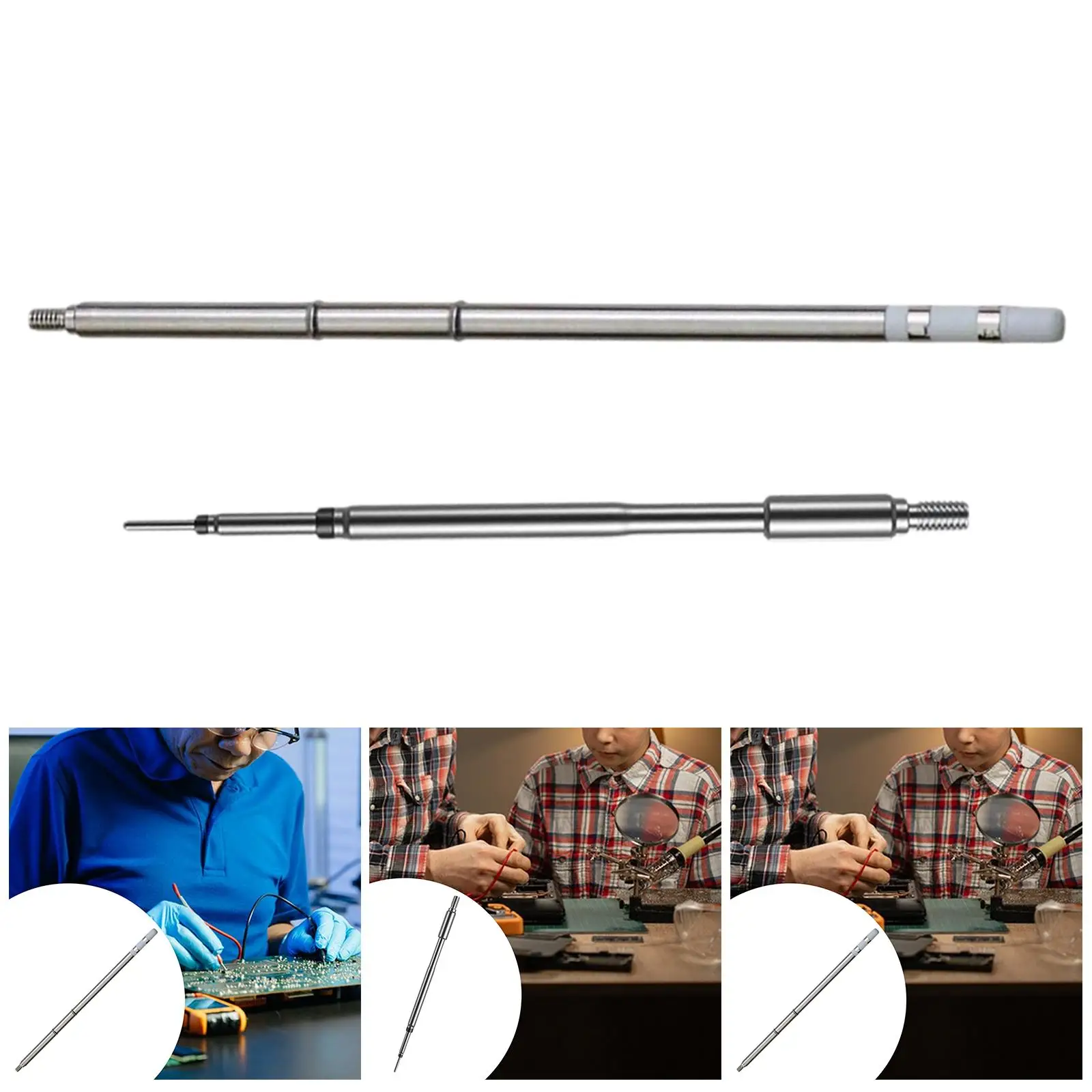 Joystick Soldering Iron Tip Metal Solder Tips Bevel Spade for Game Controller Desoldering and Rework Station Use