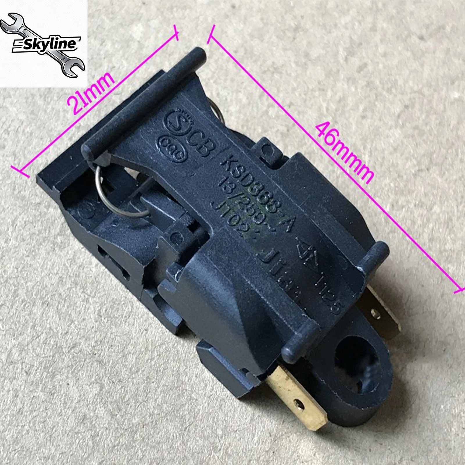 1 interruptor de temperatura Universal KSD368-A TJ02 para hervidor de agua eléctrico interruptor de vapor Kit de reparación de termostato