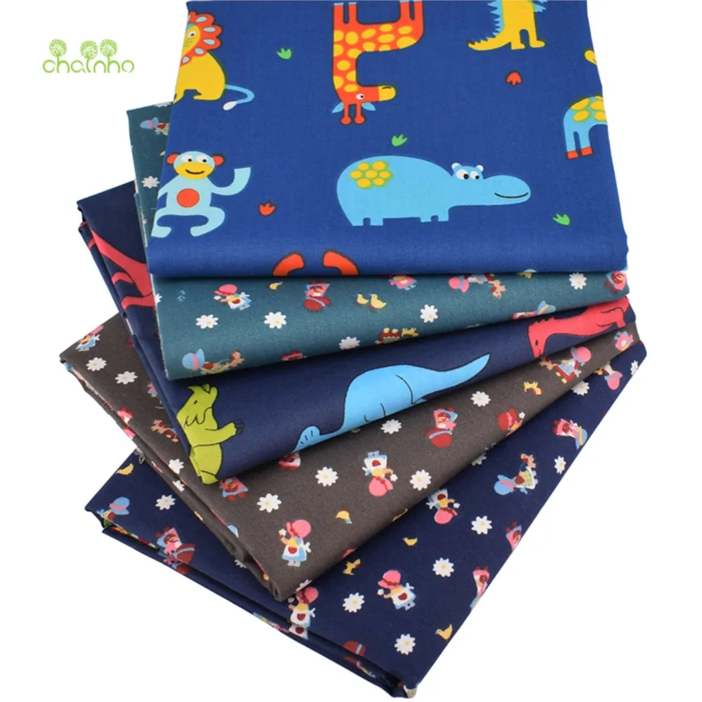 

Chainho,Printed Twill Cotton Fabric,Patchwork Cloth,DIY Sewing & Quilting Material,Dark Cartoon Series,5 Designs,4 Sizes,CC037