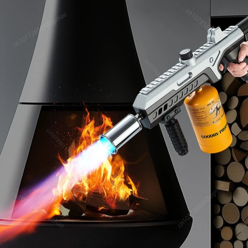 

Многофункциональная уличная газовая горелка для кемпинга, мощный воспламенитель, подходит для розжига огня, грилей, инструментов, горелок