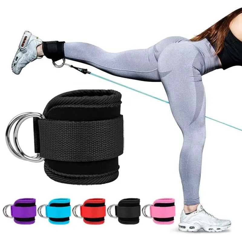 1PC Ankle Straps for Cable Machines Padded Ankle Cuffs for Leg Exercise WorkoutsFully Adjustable and Breathable Ankle