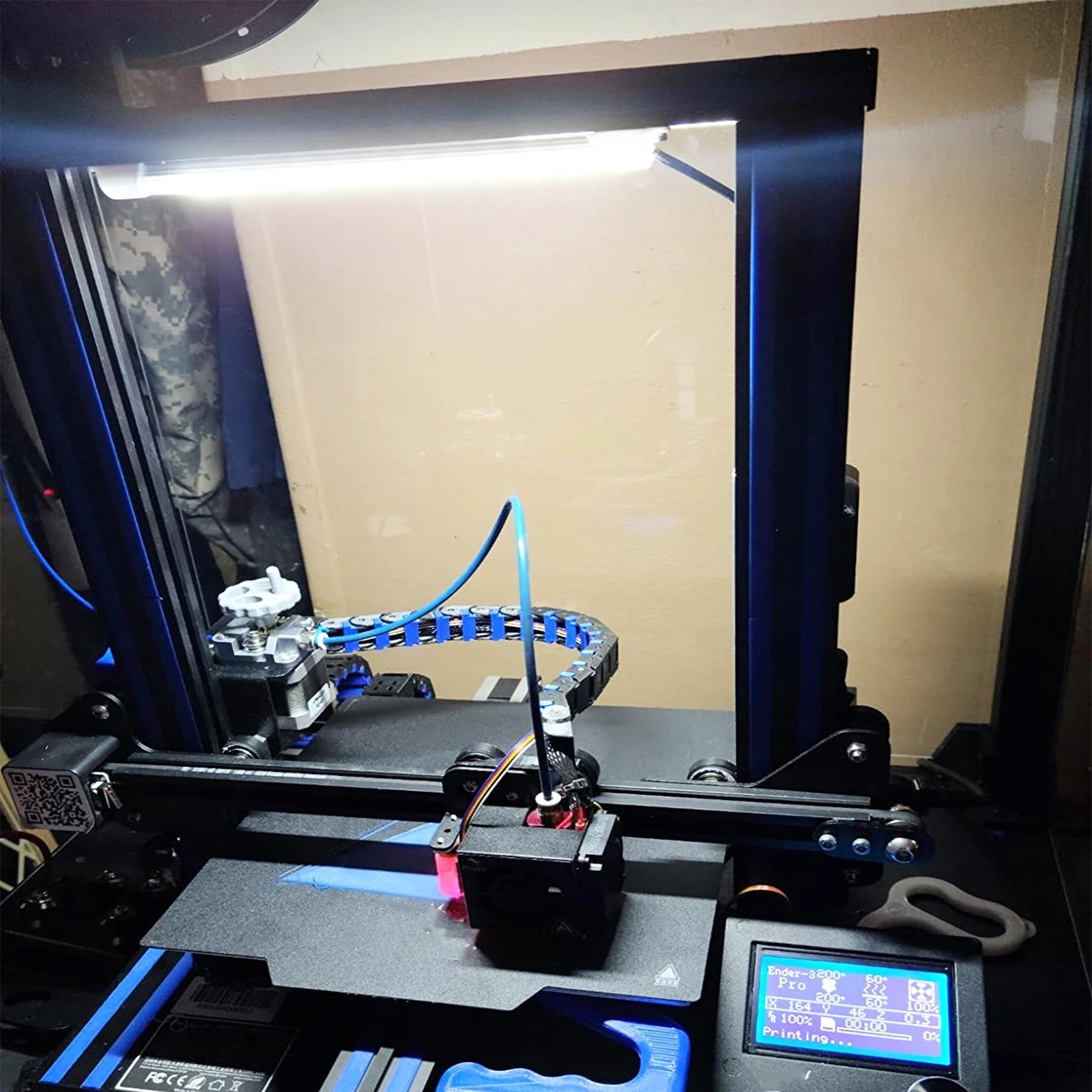 

1 set 1 Set 24V Led Strip Light Kit 3D Printer Accessories White Light Bar Durable Gentle Eye Protection Easy Install