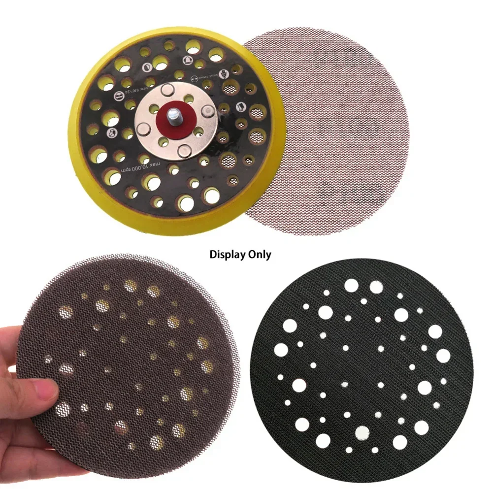 10Pcs 5 zoll 125mm Mesh Schleif Scheiben Haken & Schleife Schleif Staub Frei Disc Anti-Blocking-scharfe Schleifen Schleifpapier Für Holz Möbel