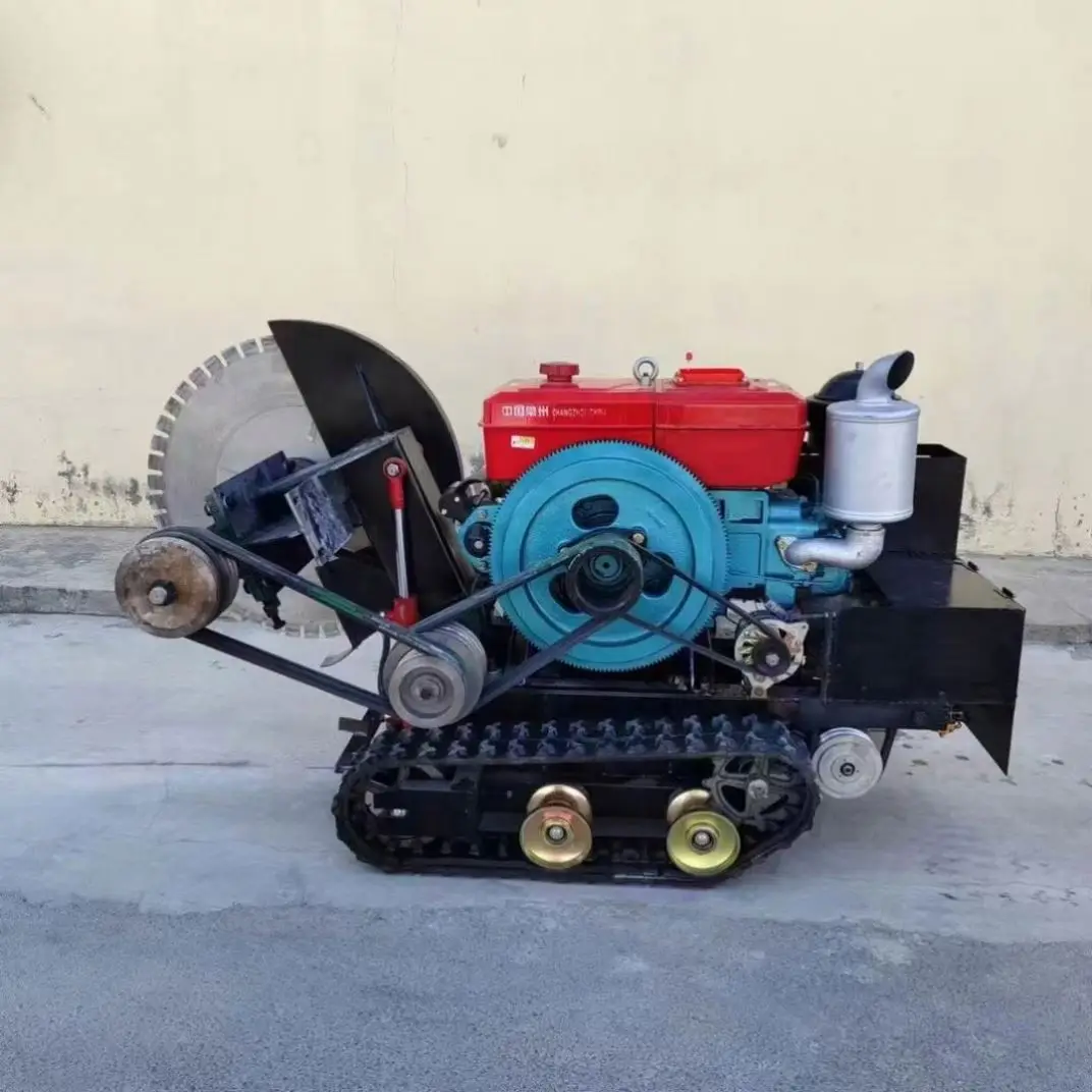 Afbeelding 4: Automatische weggroefmachines voor betonoppervlakken Snijder Dieselmotor 800 mm messen Rupssnijmachine