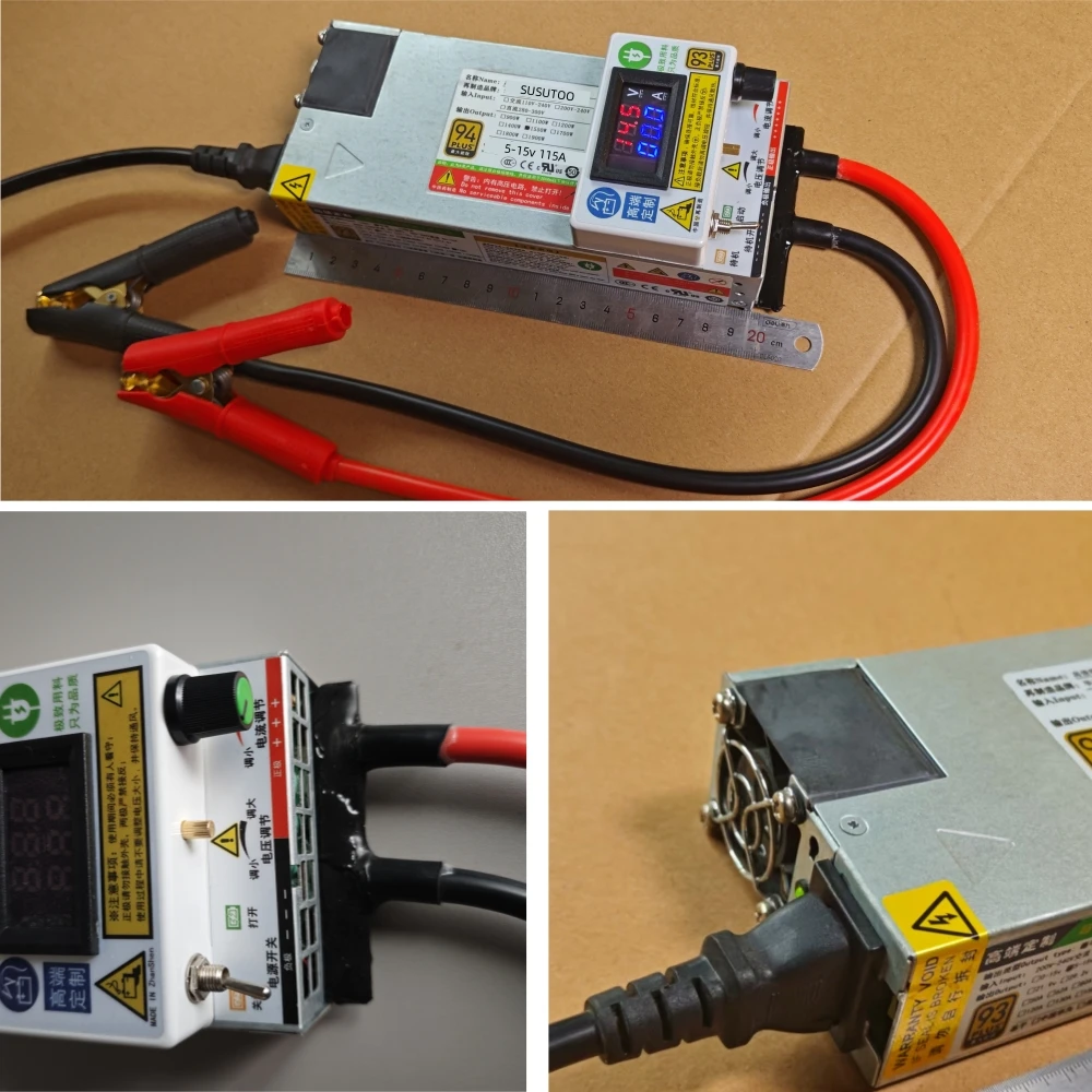 Тройное зарядное устройство постоянного тока 12,6 В 14,6 В, 100 А, 115 А, источник питания для автомобильного программирования, источник питания регулировки звука, высокая мощность, зарядка на автофургоне