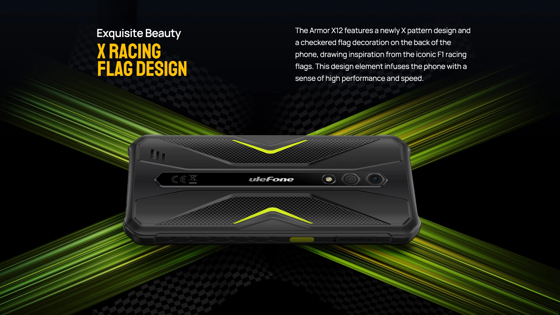 Ulefone Armor X12,Android 13,Up to 6ГБ(3ГБ+3ГБ)RAM,32ГБ ROM,4860mAh,13MP , 5.45", 4G NFC,Global Version