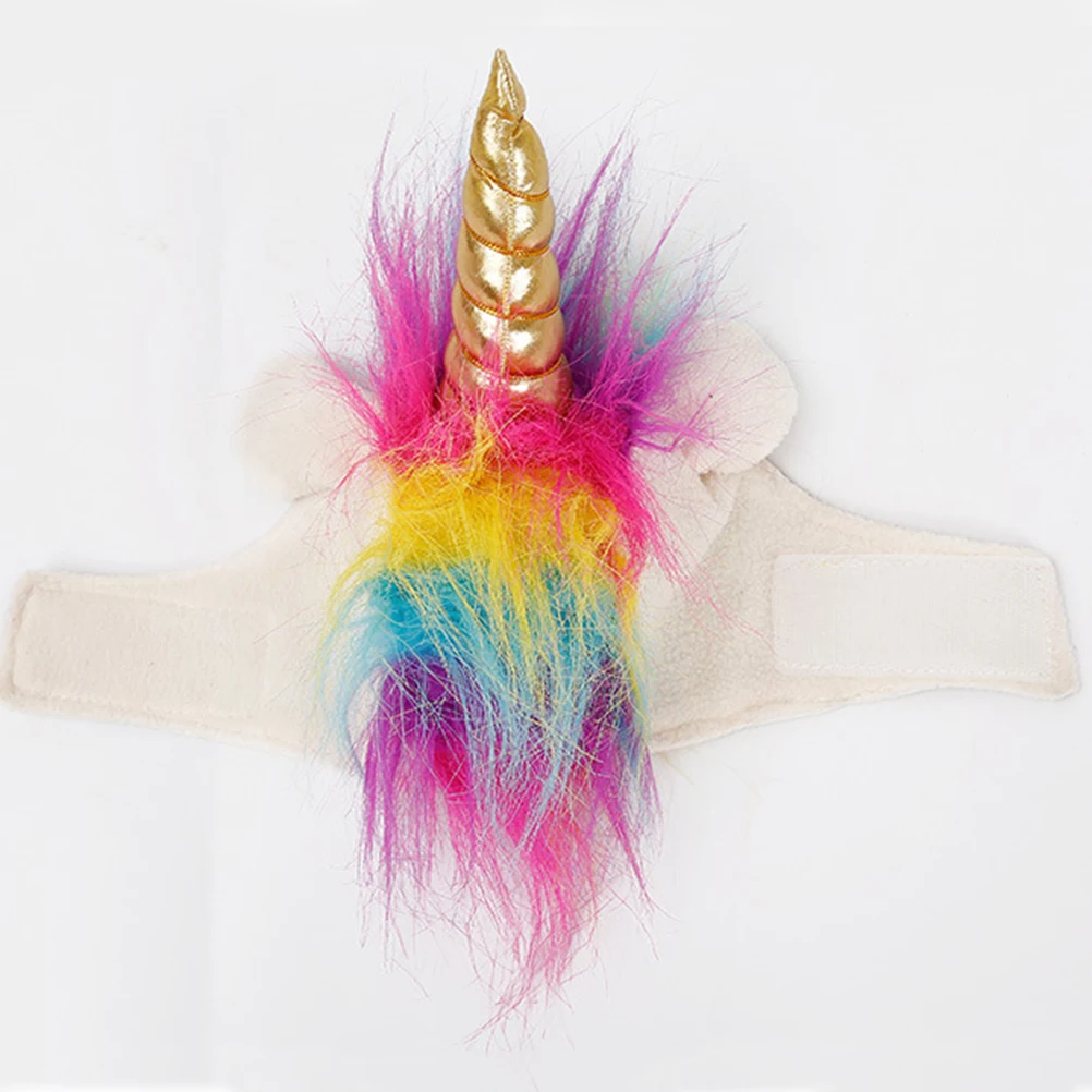 

Funny Unicorn Cosplay Cap 22 30cm Cat Accessories Hat Halloween Costume Pet Headgear Dog Jacket Soft Breathable Non Sticky Easy