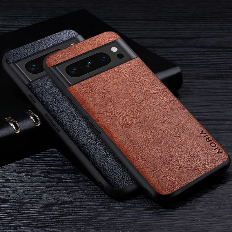 Litchi Leather Case For Google Pixel 8 7 6 Pro 7A 6A 5A 5 4A 4 XL Premium Business Style Protective Cover For pixel 8 pro case