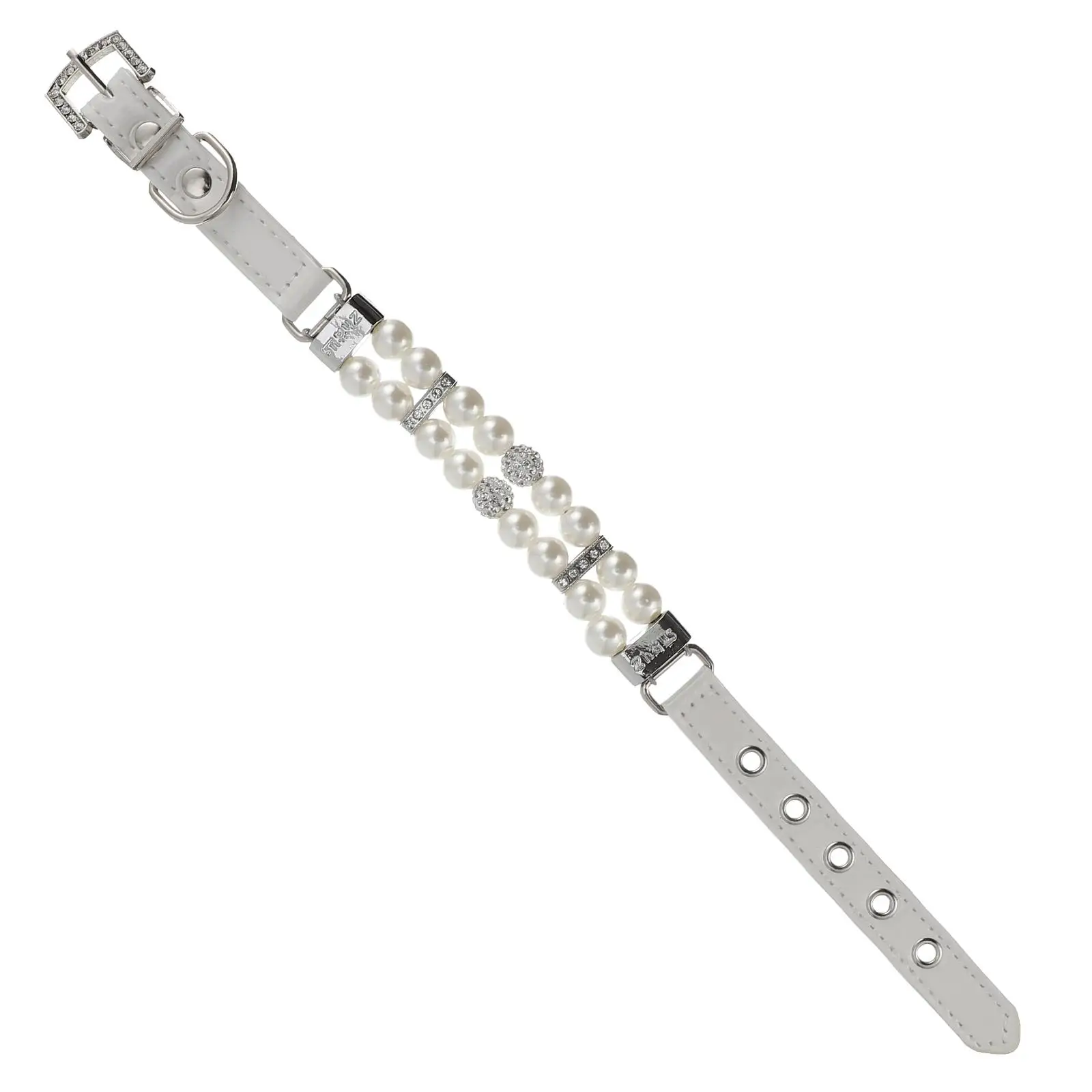 

Dog Pearl Collar Pet Necklace Medium Cat Imitation PU Adjustable Size Leash Supplies Pearls Dog Cats Accessories Birthday