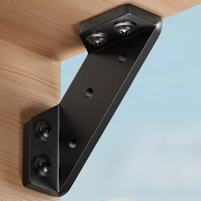 8/12/20pcs black multifunctional furniture corner bracket connectors, porous design, suitable for various types of furniture