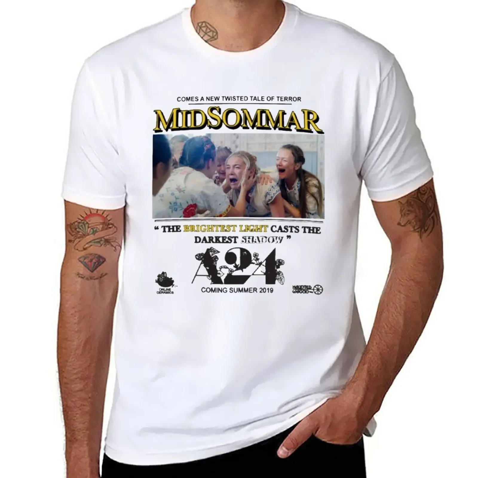 

MIDSOMMAR A24 T-Shirt oversized quick-drying Blouse mens plain t shirts