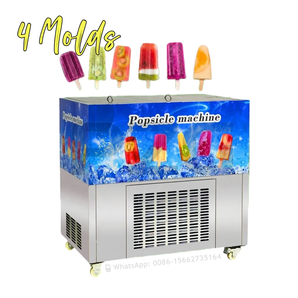 

Stainless Steel 1 2 4 6 8 10 12 Custom Mould Style Ice Cream Popsicle Lolly Maker Frozen Ice Cream Bar Pop Make Machine