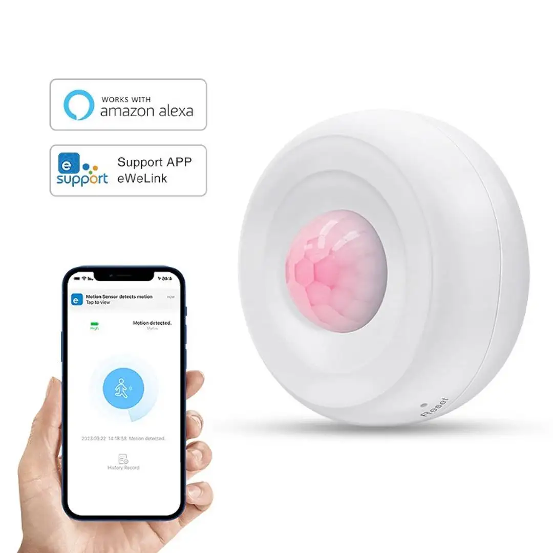 Tuya جسم الإنسان مستشعر الأشعة تحت الحمراء واي فاي كاشف الأشعة تحت الحمراء اللاسلكية إنذار المنزل App التحكم عن بعد جهاز استشعار إنذار مضاد للسرقة