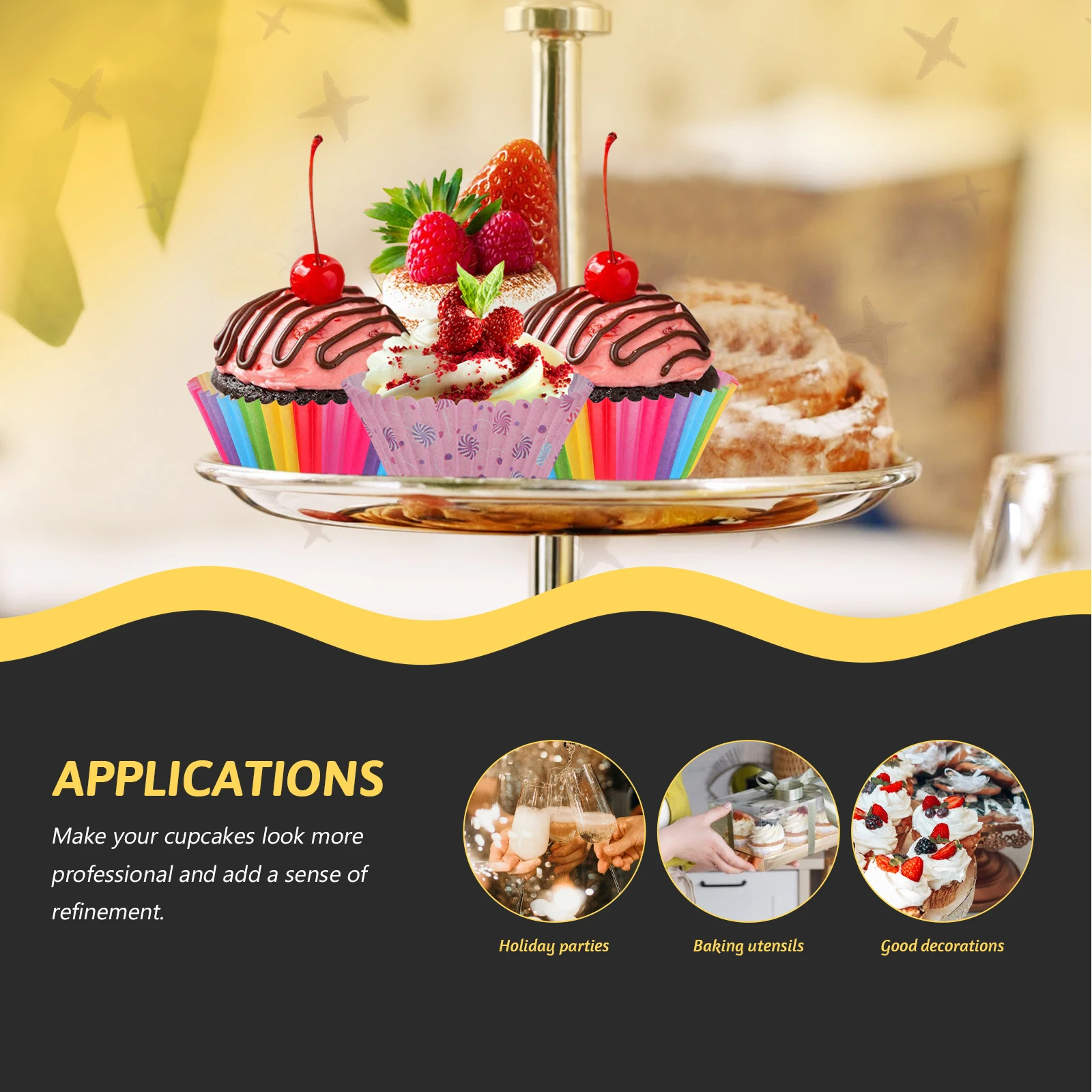 

600Pcs Baking Cups Greaseproof Paper Cupcake Liners for Kitchen Party Wedding Muffin Cupcake Wrappers Cake Cups