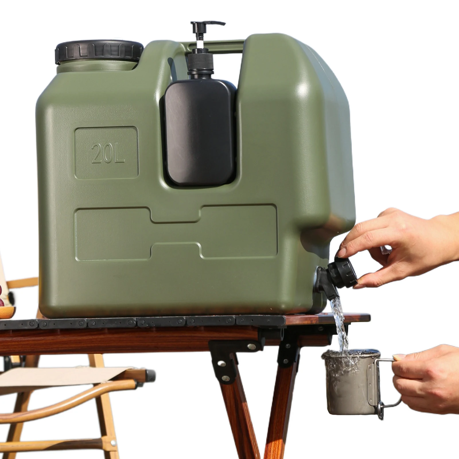 Food Storage Emergency - 20L Camping Water Container with Spigot