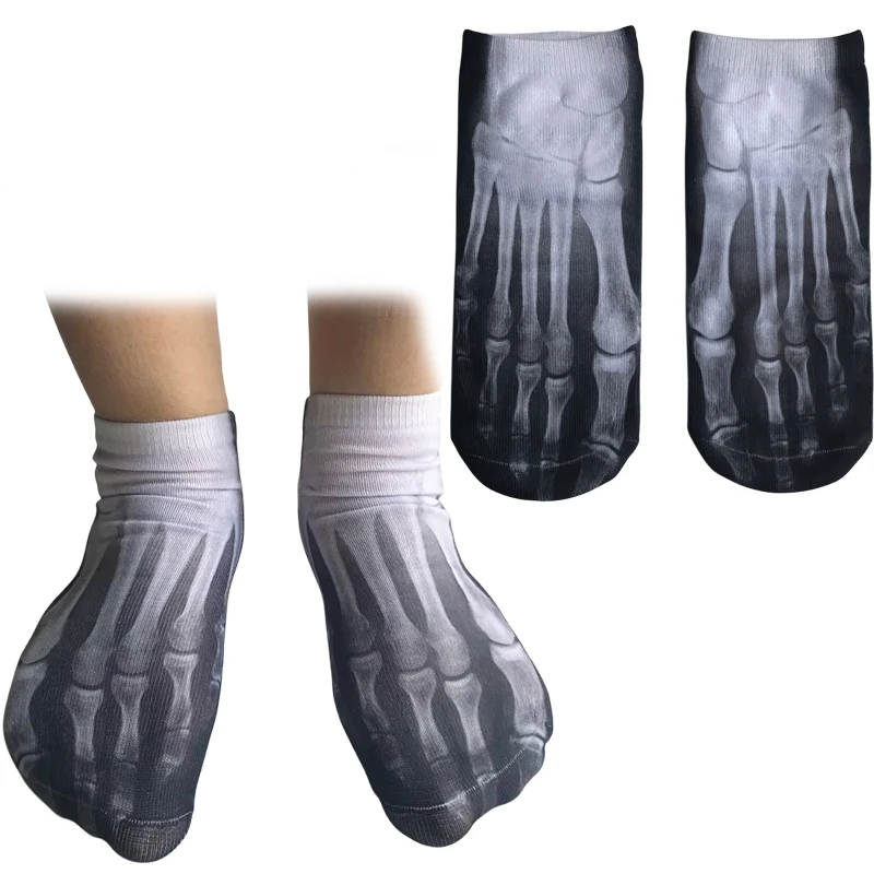 Hallowmas Casual 3D Printed Low Cut Ankle Bone Socks Cotton for Kids Shoes Size US 1-4.5/Euro Size 32-36/UK 13-3.5 Funny Socks