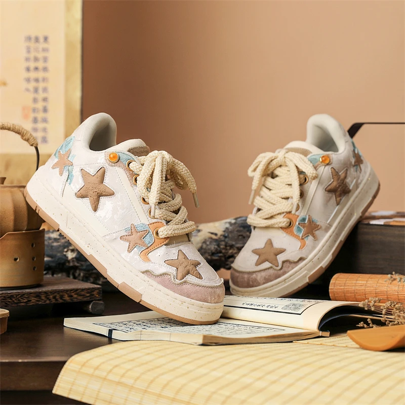 Men's Shoes Autumn and Winter 2024 New Korean Style Trendyy Versatile Sports and Leisure Non-Slip Youth Star Sneakers Trendyy Shoes Couple Models