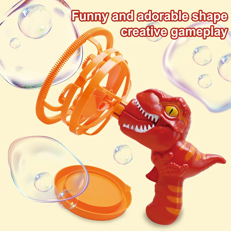 New Bubble Gun Bubble Machine Dinosaur Bubble Machine Toys Suitable for Children and Toddlers Bubble Gun Party Gifts Birthday