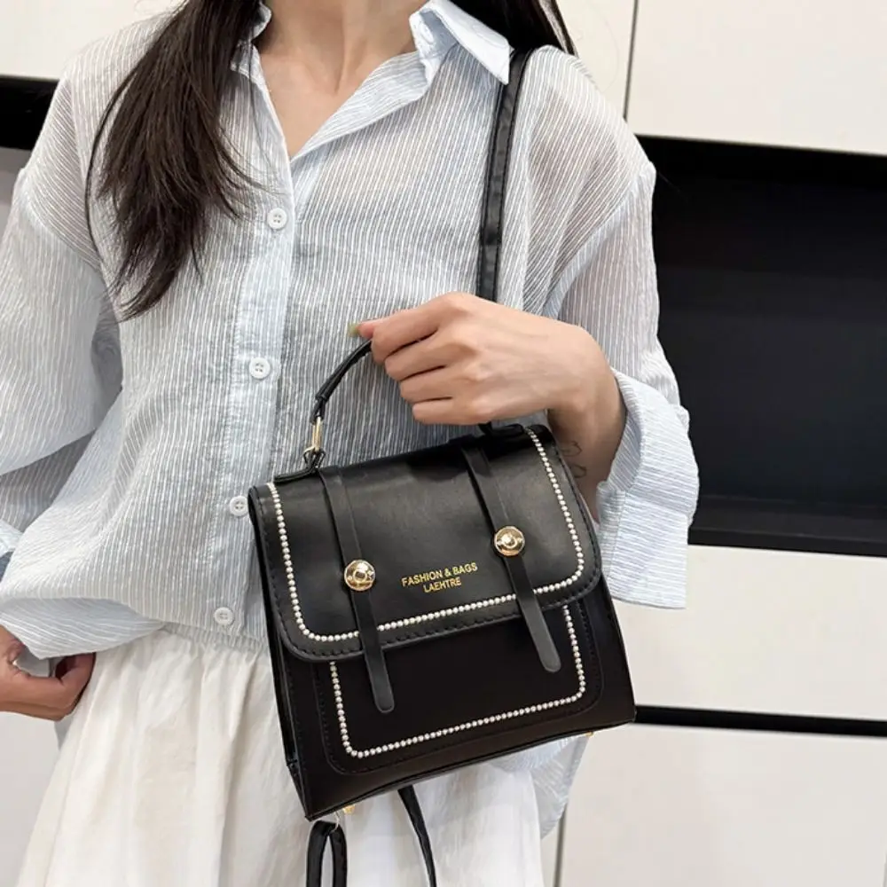 

Ruckpack Корейский стиль Дорожный рюкзак Ретро Портативная сумка через плечо Многофункциональная маленькая квадратная сумка Студент колледжа