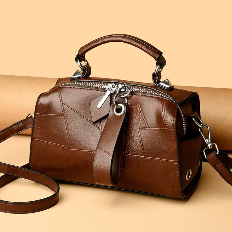 

Women's Handbag Women's Shoulder Bag Fashion Purse Vintage Leather Bag Large Capacity Handbag Inclined Shoulder Bag Mom's Bag
