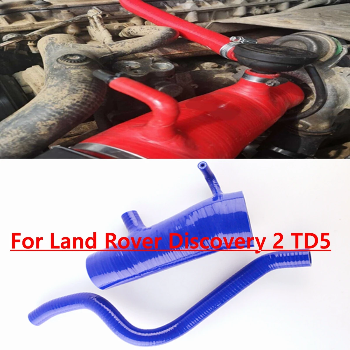 Silicone Intake Inlet Boost Hose Turbo To Air Box Tube For Land Rover Discovery 2 TD5 Silicon Pipe Kit 2Pcs