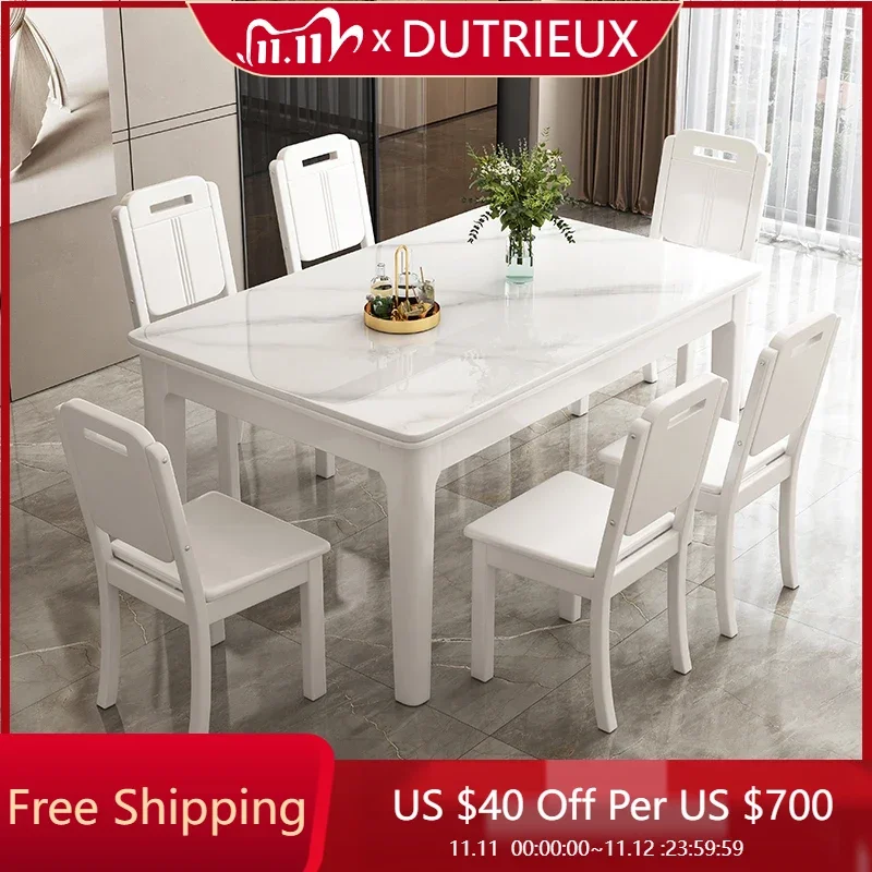 

Cheap Clean Dining Table Coffee Restaurant Side Salon Hallway Extending Nordic Modern Dining Table Luxury Mesa Kitchen Furniture