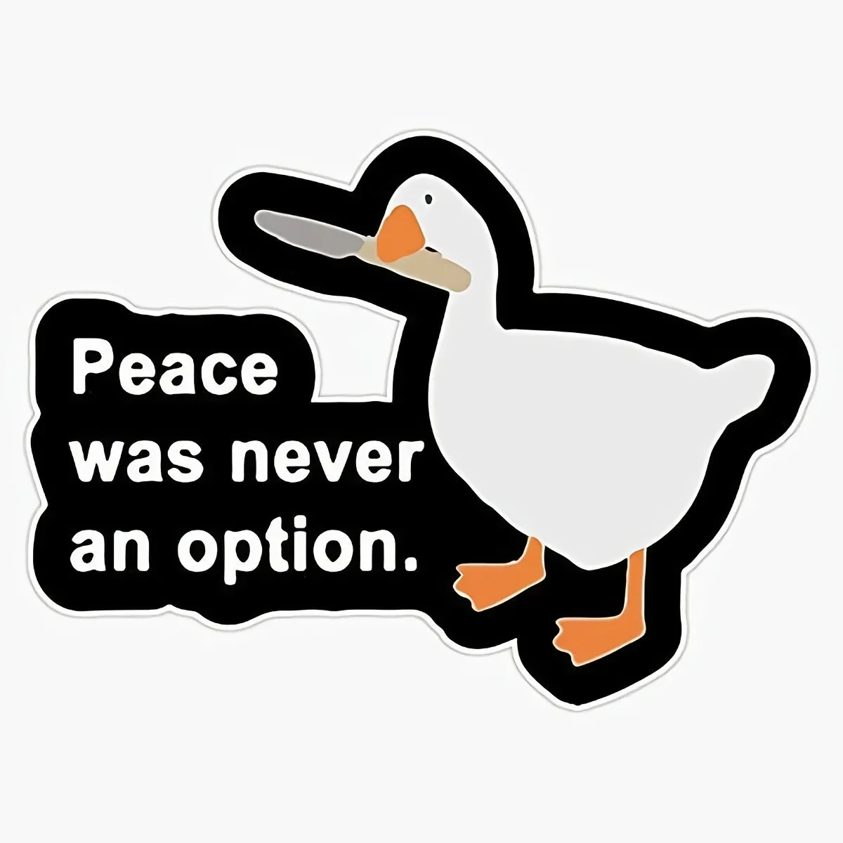 10Pcs Duck Creative Pattern Waterproof Car Decoration Reflective Personality Modified Car Motorcycle Sticker