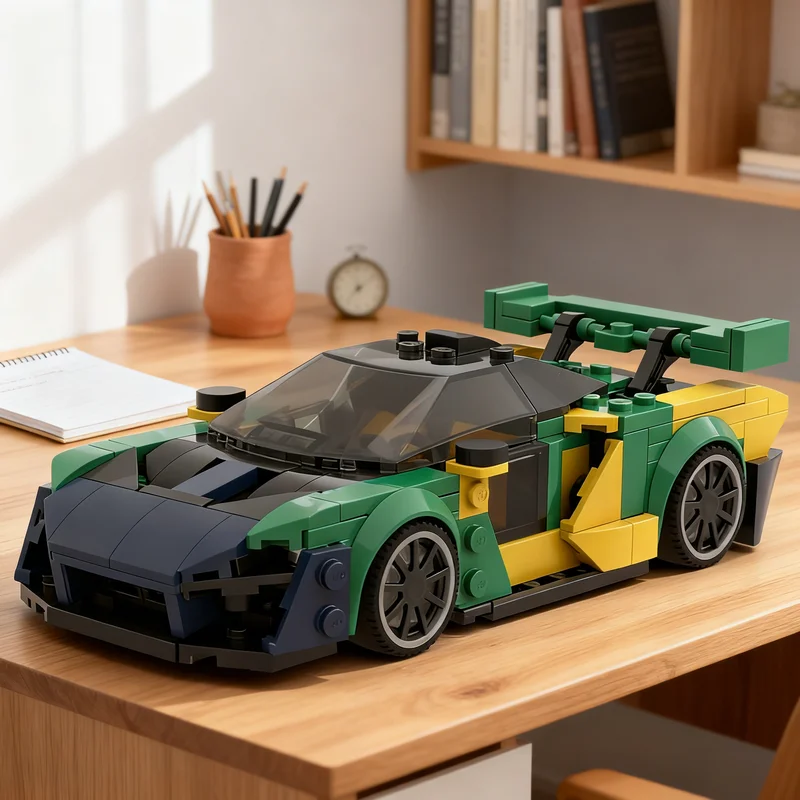 362-個-moc-シティチャンピオンズマクラーレンセナセムプレリバリー-モデルビルディングブロック建築玩具フェスティバルギフトレンガ教育