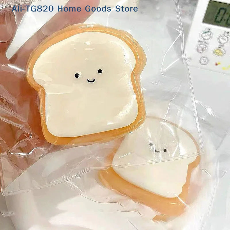 

[TG820]Kawaii Toast Squishy Squeeze Slow Rebound Stress Relief Toy Simulation Dessert Pinching Toy Birthday Gift Fidget Toys