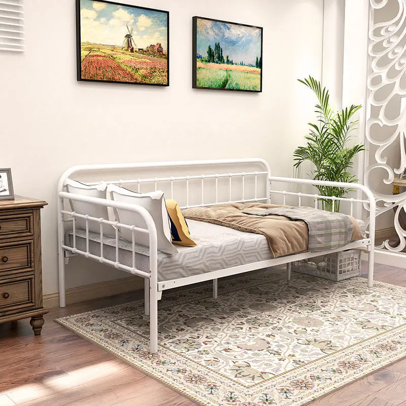 Simple splicing bed wrought iron sofa bed