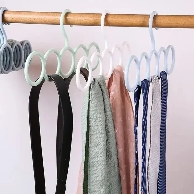 2/5/10/20pcs-Plastic Solid Pants Hanger Multifunctional Hanger Pants Hanger Scarf Storage Hange