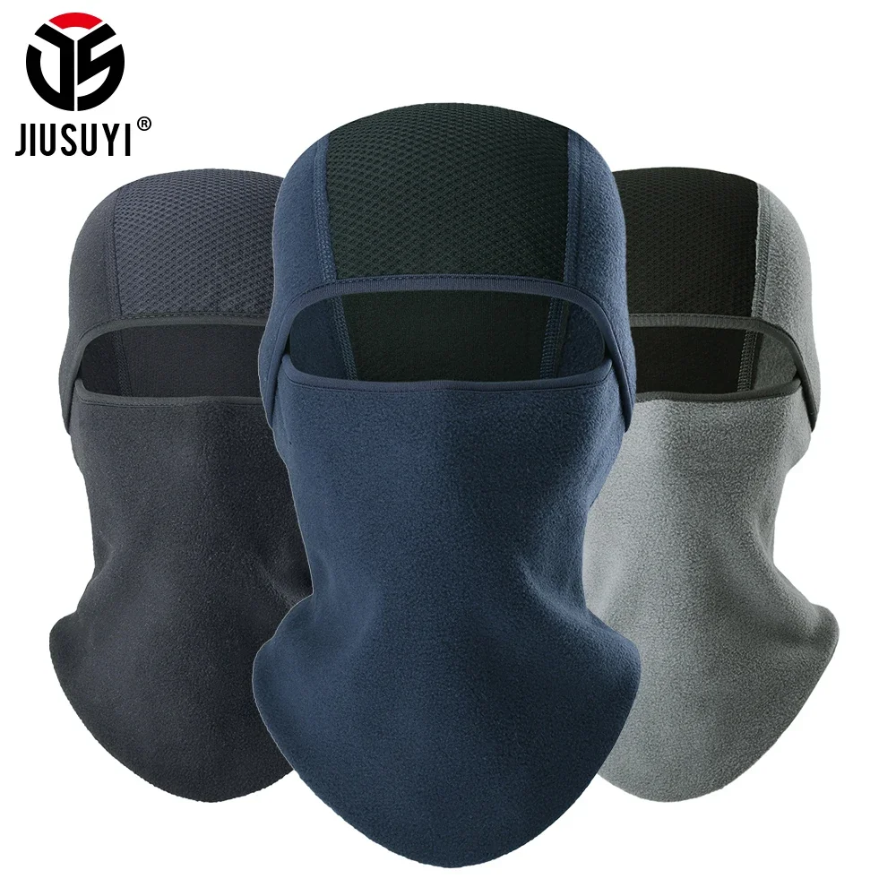 

Winter Fleece Warmer Balaclava Cap Cold Weather Thermal Tactical Helmet Liner Windproof Full Face Mask Cover Ski Beanies Men