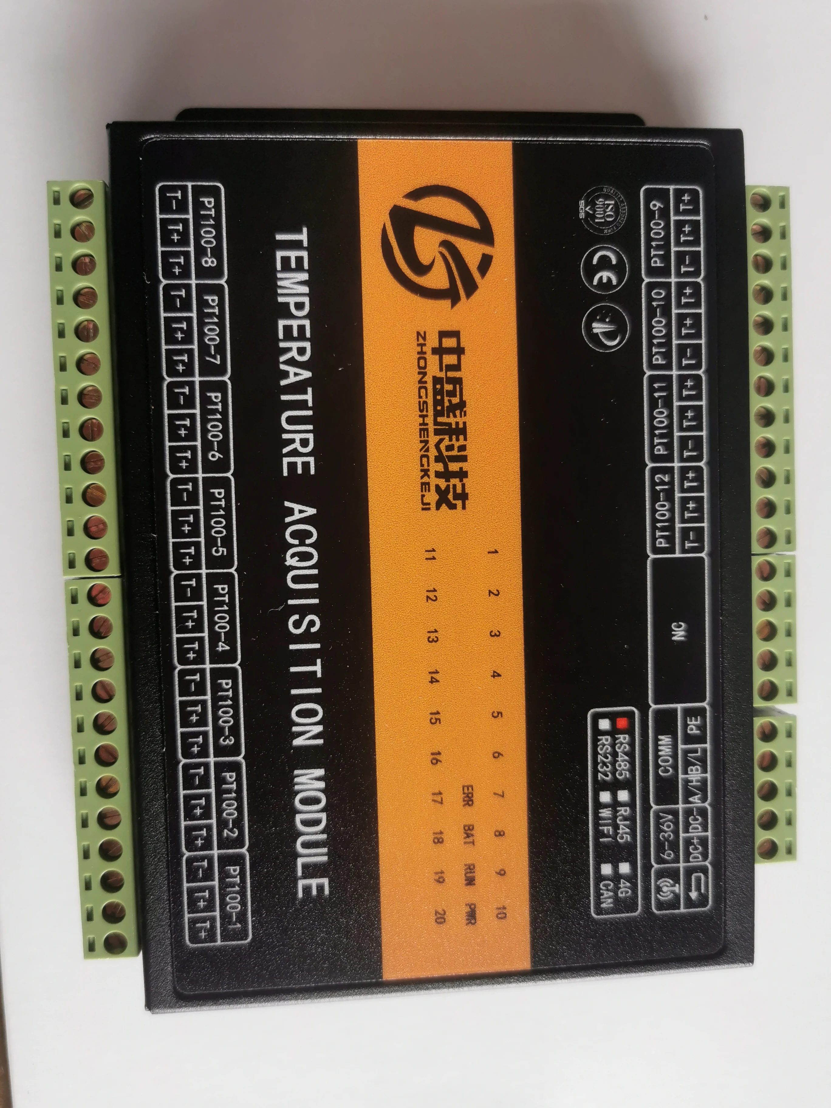 20channel Temperature Acquisition Module RS485 Transmitter PT100