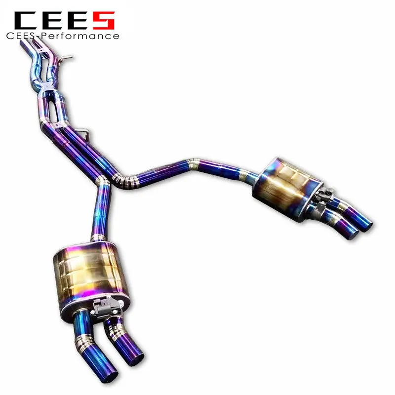 

CEES Catback Exhaust For AUDI A8 C8 3.0T 2018-2022 Tuning Valve Exhaust Pipe Muffler Performance Car Exhaust System