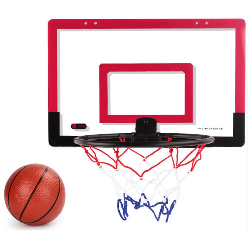 

1Set Indoor Children Safety Funny Game Kids Mini Home Exercise Basketball Hoop Wall Frame Stand Lifting Basket Hanging Backboard