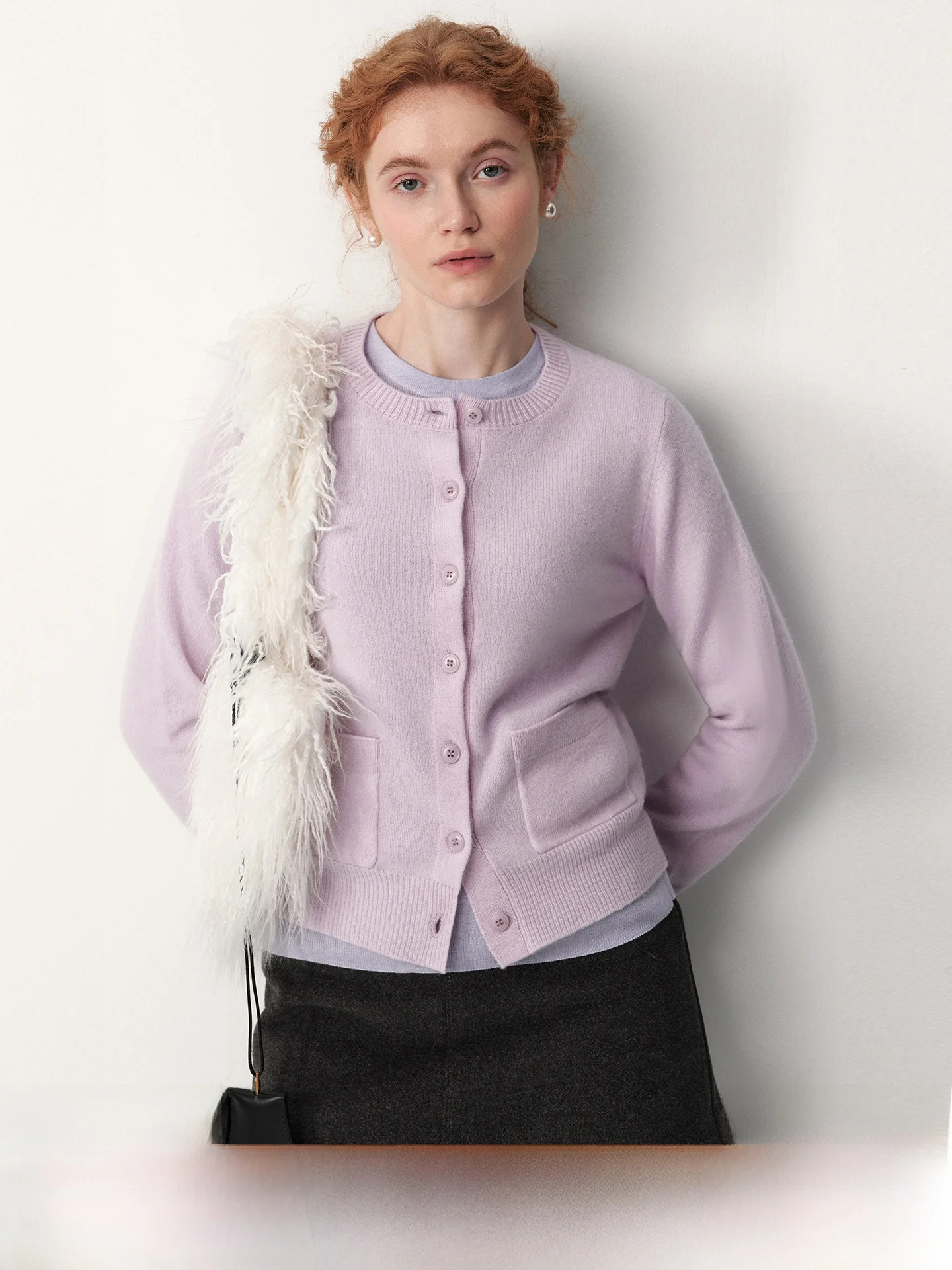 

Женский вязаный шерстяной свитер с круглым вырезом, приталенный, из тонкого твила (24 нити), 100% кашемир, повседневный, с длинными рукавами